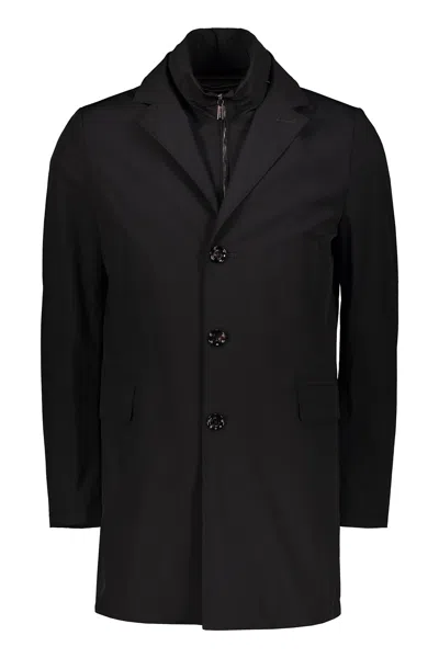 Moorer Techno Fabric Jacket In Black