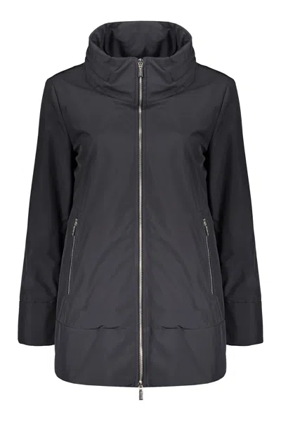 Moorer Techno Fabric Jacket In Blue