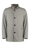 Moorer Techno Fabric Jacket In Grey