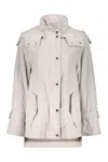 Moorer Techno Fabric Jacket In Ivory