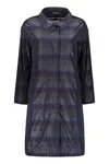 Moorer Striped Trench Coat