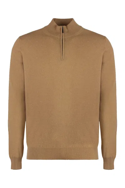 Moorer Terni Cashmere Turtleneck Sweater In Brown