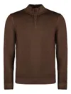 Moorer Terni Virgin Wool Sweater In Brown