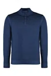 Moorer Terni Virgin Wool Sweater In Blue