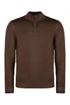 Moorer Terni Virgin Wool Sweater In Brown