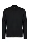 Moorer Terni Virgin-wool Half-zip Sweater In Black