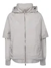 Moorer Thalita Pearl Grey Jacket In Grey