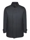 Moorer Three-quarter Coats In Blue