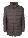 Moorer Three-quarter Coats In Brown