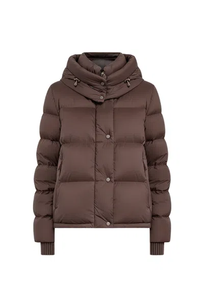Moorer Thuile-os Down Jacket Moro In Brown