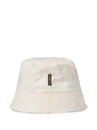 Moorer Tie-dye Bucket Hat In White