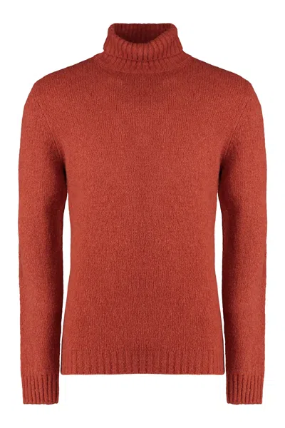 Moorer Todi Turtleneck Sweater In Brown