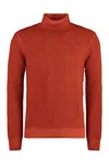 Moorer Todi Wool Turtleneck Sweater In Brown