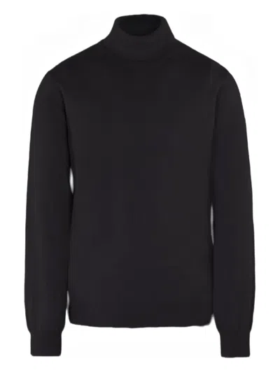 Moorer Todi-ws5 Turtleneck Sweater In Black