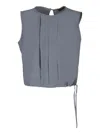 Moorer Ervisa Cropped Top In Grey