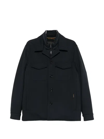 Moorer Torquato Button-up Jacket In Blue
