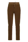 Moorer Drawstring Track Pants In Brown