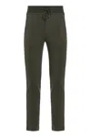 Moorer Track Pants In Cotton In Green