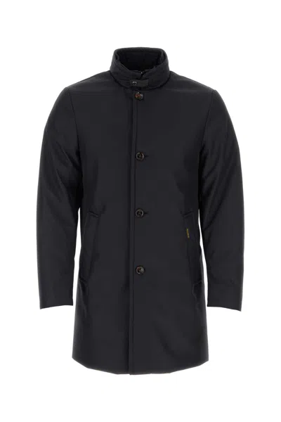 Moorer Trench Coat In Blue