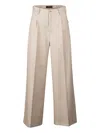 Moorer Tresa-ca7 Pocket Trousers In Neutral