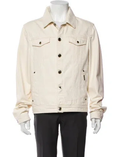 Pre-owned Moorer Trucker Jacket W/ Tags In Neutral