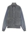 Moorer Turtleneck Casual Jacket In Gray