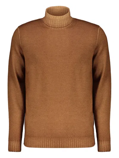 Moorer Turtleneck Sweater In Brown