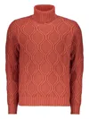 Moorer Turtleneck Sweater In Orange