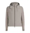 Moorer Two-tone Hooded Bomber Jacket