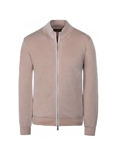 Moorer Urbino Jacquard-weave Sweater In Pink
