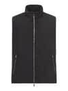 Moorer Uros-skt Smooth Vest In Brown