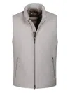 Moorer Uros Zip Gilet In Gray