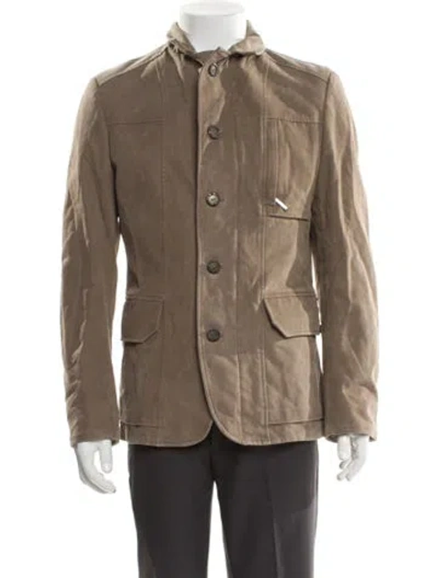 Pre-owned Moorer Utility Jacket In Neutral