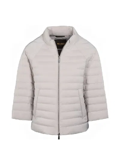 Moorer Vaglia Padded Coat In White