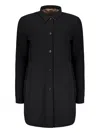 Moorer Vanda Techno Fabric Jacket In Black