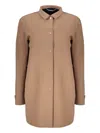Moorer Vanda Techno Fabric Jacket In Brown