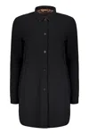 Moorer Vanda Techno Fabric Jacket In Black