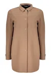 Moorer Vanda Techno Fabric Jacket In Turtledove