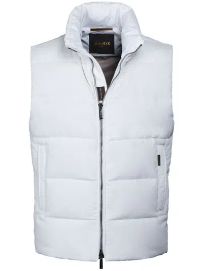 Moorer Vanio Gilet In Weiss