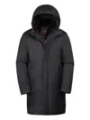 Moorer Vannes-ads Hooded Zip Jacket In Black