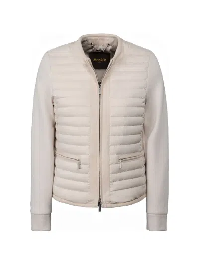 Moorer Velma-urm Quilted Jacket In Neutral