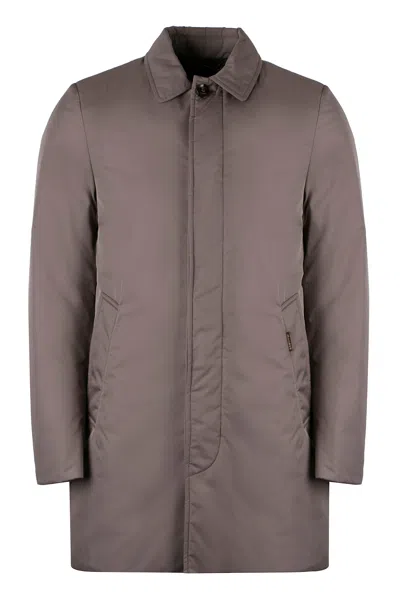 Moorer Verga Techno Fabric Jacket In Beige