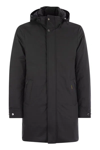 MOORER MOORER VERMONT - WATER-REPELLENT JACKET WITH HOOD