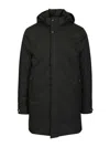 Moorer Vermont-ads Long Down Jacket Coats Black In Black