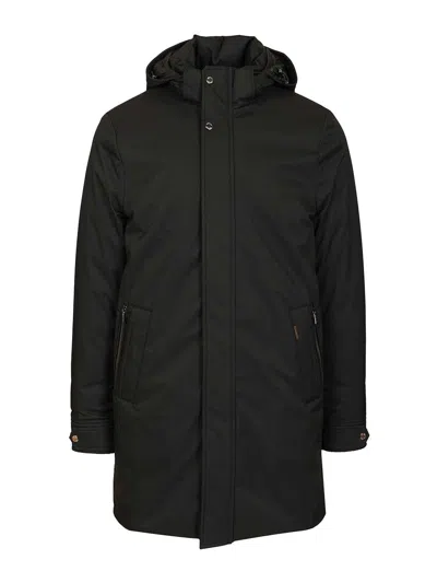 MOORER VERMONT-ADS LONG DOWN JACKET COATS BLACK