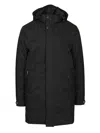 Moorer Vermont-ads Long Down Jacket Coats Blue In Black