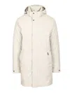 Moorer Vermont-ads Long Down Jacket Coats White In White