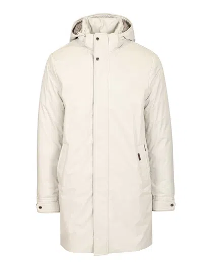 Moorer Vermont-ads Long Down Jacket Coats White