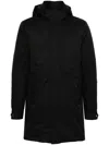 Moorer Vermont Waterproof Long Padded Coat In Black