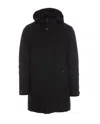 Moorer Vermont-ads Padded Coat In Nero